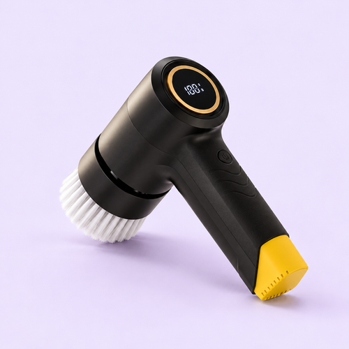 Compact black and yellow Power Scrub